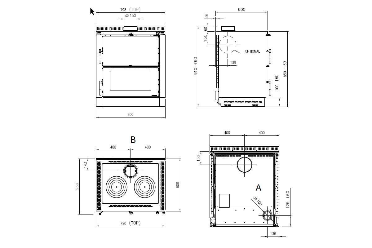 built-in cooking stove Verona XXL from La Nordica